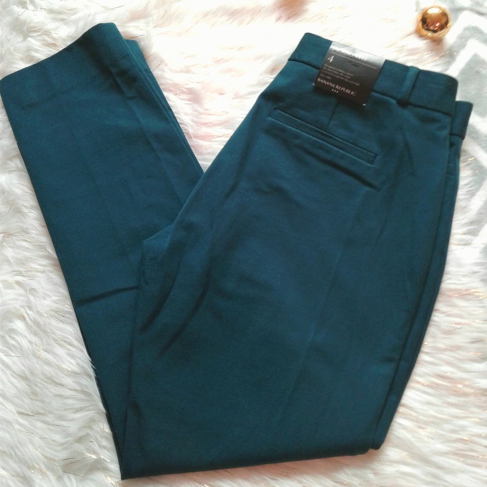 Banana Republic Jackson Fit Size 4 Blue/Teal Pants